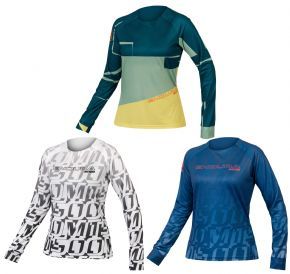 Endura Mt500 Print Ltd Womens Long Sleeve Trail Jersey  2023 - Windproof front and sleeve panels with DWR finish