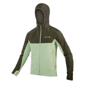 Endura Mt500 Thermal 2 Long Sleeve Jersey Bottle Green - Windproof front and sleeve panels with DWR finish