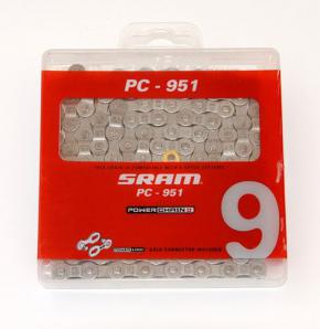 Sram Pc951 9spd Bike Chain Grey (114 Links)