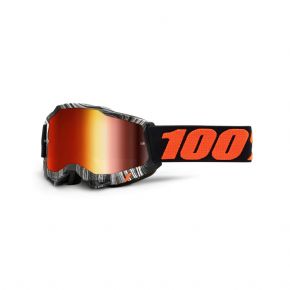 100% Accuri 2 Youth Goggles Geospace/red Mirror Lens  2022 - Plaid or plain reversible and insulating versatility
