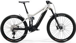 Merida Eone-sixty 700 Mullet Electric Mountain Bike Titanium X-Small Only - Raw edge grip rib hem with super fine silicone grippers