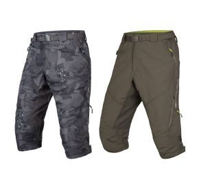 Endura Hummvee 3/4 Shorts 2 With Liner - Durable Nylon mini-ripstop fabric with DWR finish