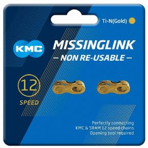 Kmc Missinglink Gold 12 Speed Joining Links - Limited Stock