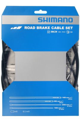 Shimano Dura-ace Road Brake Cable Set Polymer Coated Inners Black - When you're ready to step up upgrade by adding the optional chin bar