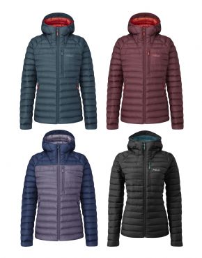 Rab Womens Microlight Alpine Jacket - A MODERN TAKE ON A VINTAGE CROCHET MITTS MADE FROM MODERN MATERIALS